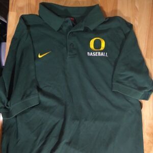 Vintage Nike Oregon Ducks Baseball Polo Shirt